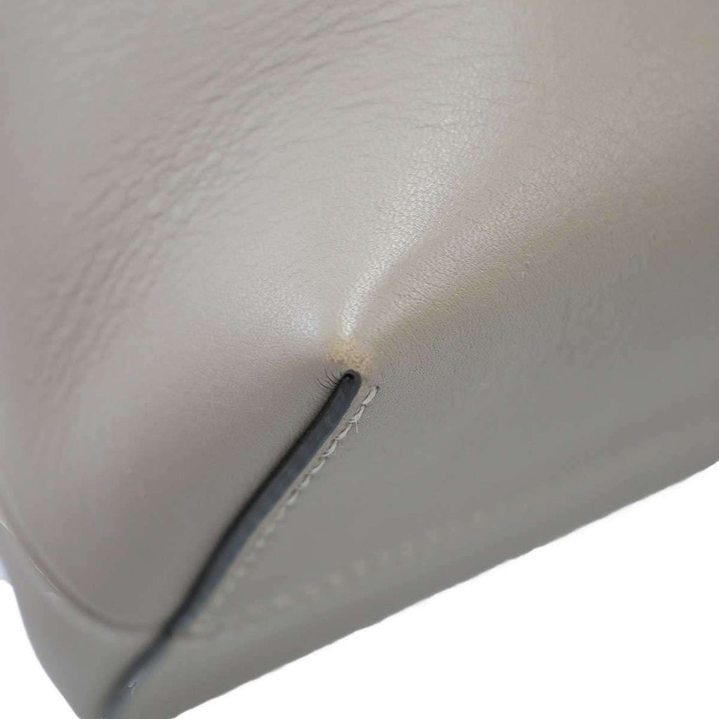 Fendi by the Way 2-Way Leather Handbag Grey Gee — view 8