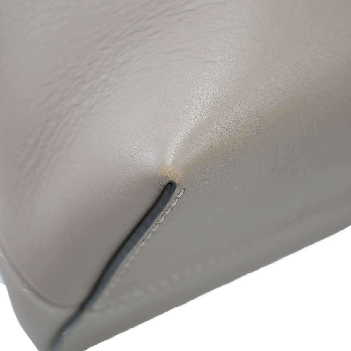 Fendi by the Way 2-Way Leather Handbag Grey Gee — view 8