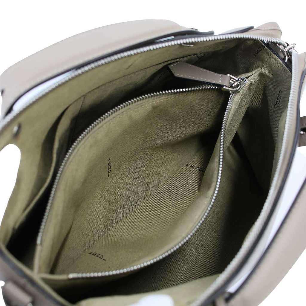 Fendi by the Way 2-Way Leather Handbag Grey Gee — view 6