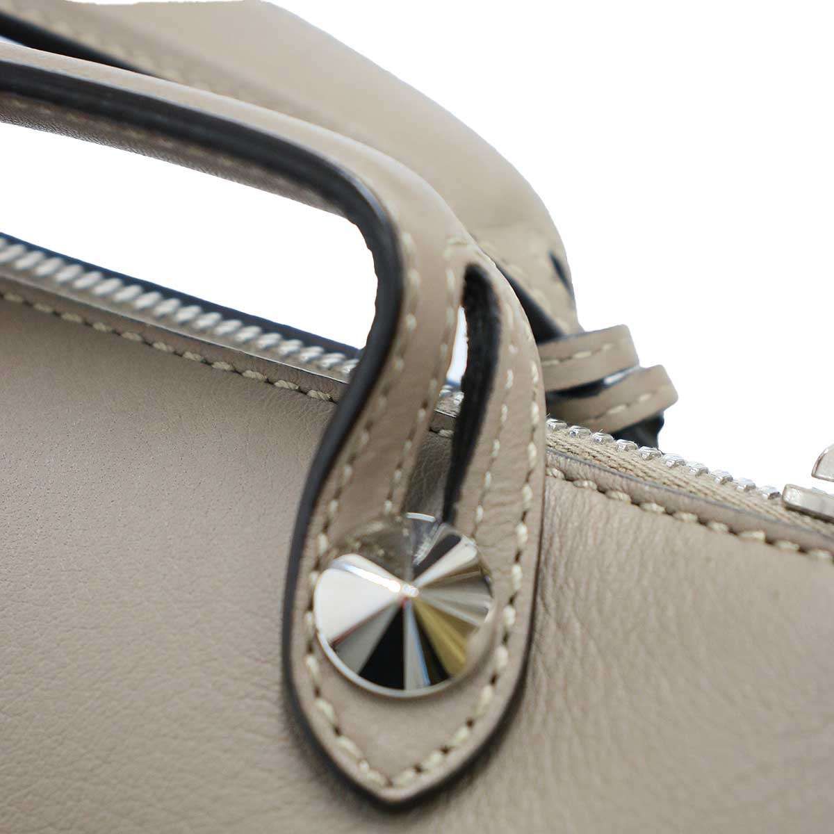 Fendi by the Way 2-Way Leather Handbag Grey Gee — view 9