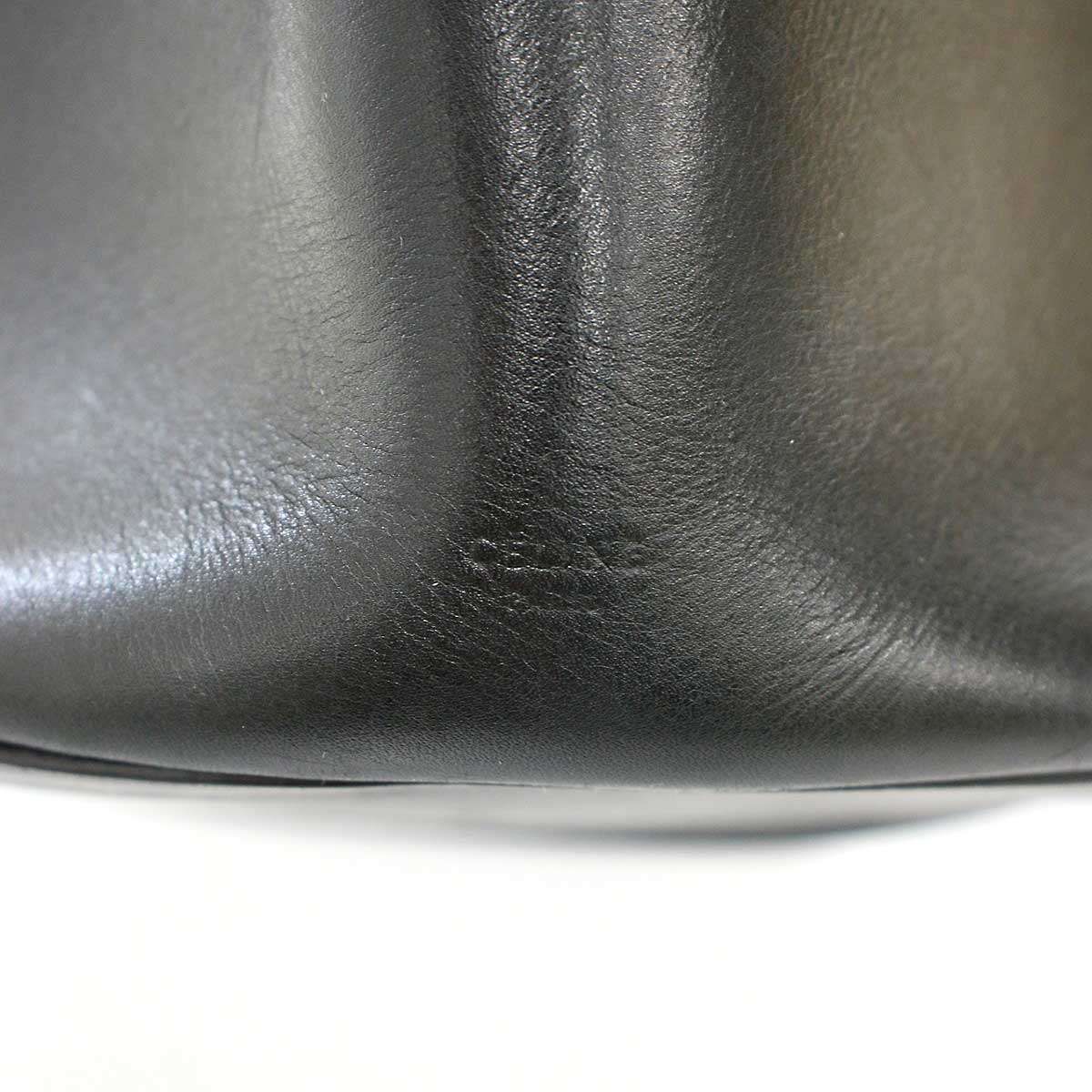 Celine Bucket Leather Shoulder Bag Black — view 5
