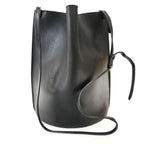 Celine Bucket Leather Shoulder Bag Black — view 2