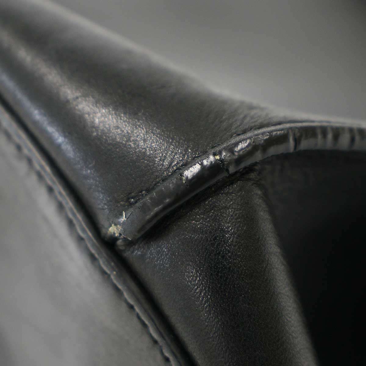 Celine Bucket Leather Shoulder Bag Black — view 8