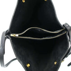Celine Bucket Leather Shoulder Bag Black — view 6