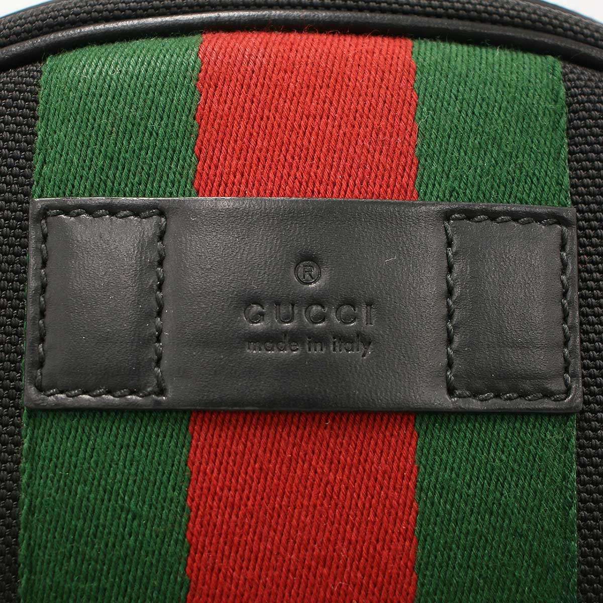 Gucci Sherry Line Canvas Backpack Black — view 9