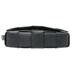 Bottega Veneta Cassette Maxi Intrecciato Leather Shoulder Bag Black — view 4