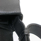 Bottega Veneta Cassette Maxi Intrecciato Leather Shoulder Bag Black — view 9