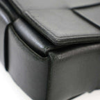 Bottega Veneta Cassette Maxi Intrecciato Leather Shoulder Bag Black — view 8
