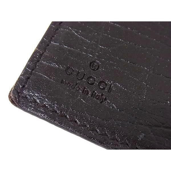 Gucci Notebook Cover GG Supreme Beige Brown Leather System 6 Holes Agenda — view 4