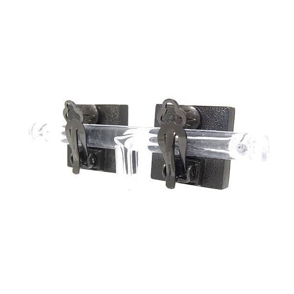 Chanel Earrings CC Logo Black Metal Color Stone — view 2