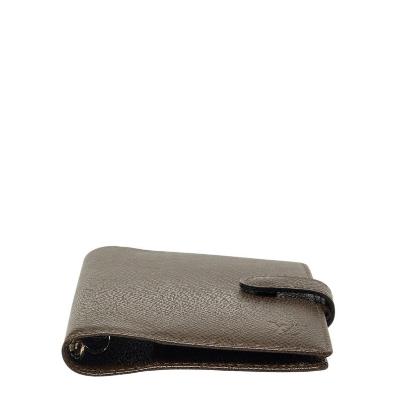 Louis Vuitton Taiga Agenda PM Notebook Cover Grizzly Brown Leather — view 3