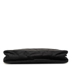 Prada Chain Shoulder Bag Black Gold Nylon Leather — view 3