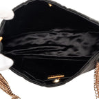 Prada Chain Shoulder Bag Black Gold Nylon Leather — view 4