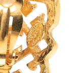 Chanel CC Logo Vintage Earrings Gold Plated — view 3