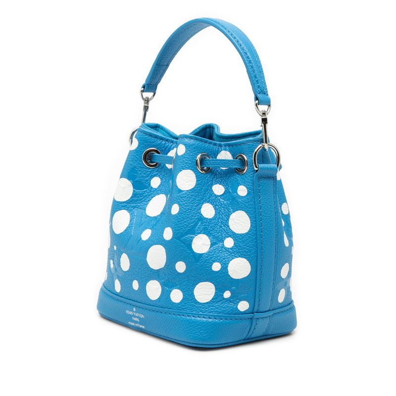 Louis Vuitton Monogram Empreinte Nano Noe 2-Way Shoulder Bag Blue White Leather — view 2