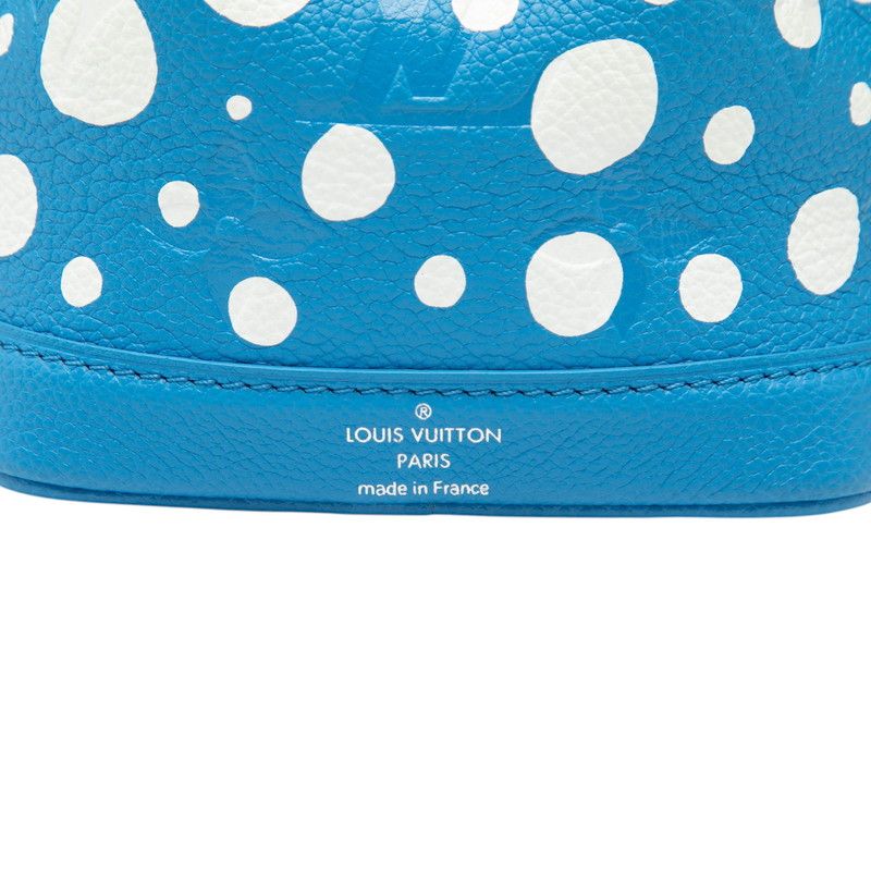 Louis Vuitton Monogram Empreinte Nano Noe 2-Way Shoulder Bag Blue White Leather — view 4