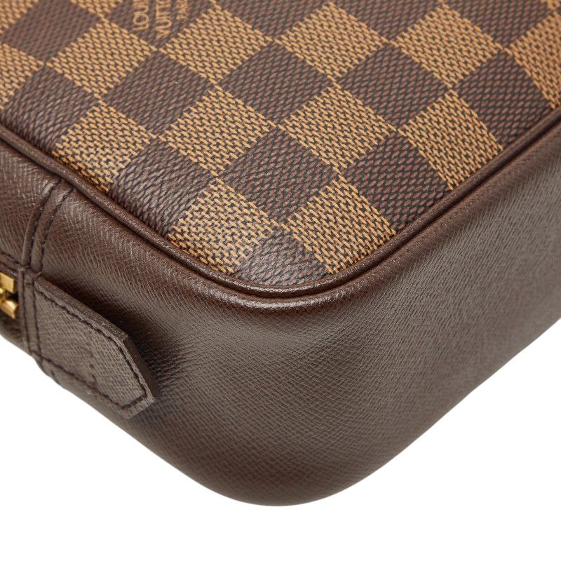 Louis Vuitton Damier Trousse Toilette 25 Cosmetic Pouch Brown — view 5