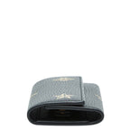 Gucci Animalier Bee & Star Key Case Black Leather Key Holder — view 3