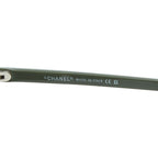 Chanel CC Logo Sunglasses Frame Green Acetate Eyewear — view 5