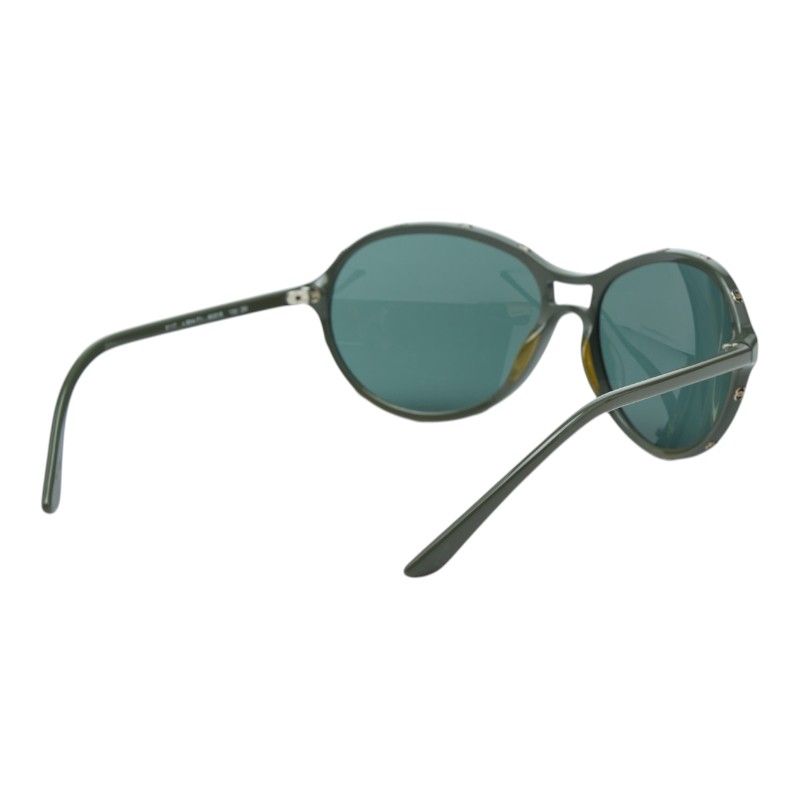 Chanel CC Logo Sunglasses Frame Green Acetate Eyewear — view 2