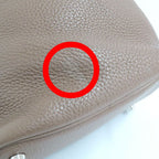 Hermes Picotin Lock PM 18 Etoupe Taurillon Clemence Silver Handbag — view 9