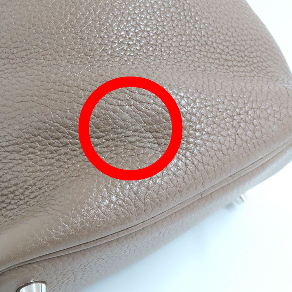 Hermes Picotin Lock PM 18 Etoupe Taurillon Clemence Silver Handbag — view 9