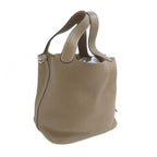 Hermes Picotin Lock PM 18 Etoupe Taurillon Clemence Silver Handbag — view 3