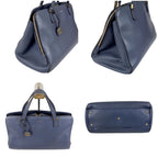Gucci Handbag Leather Blue Tote with Interlocking Charm — view 3