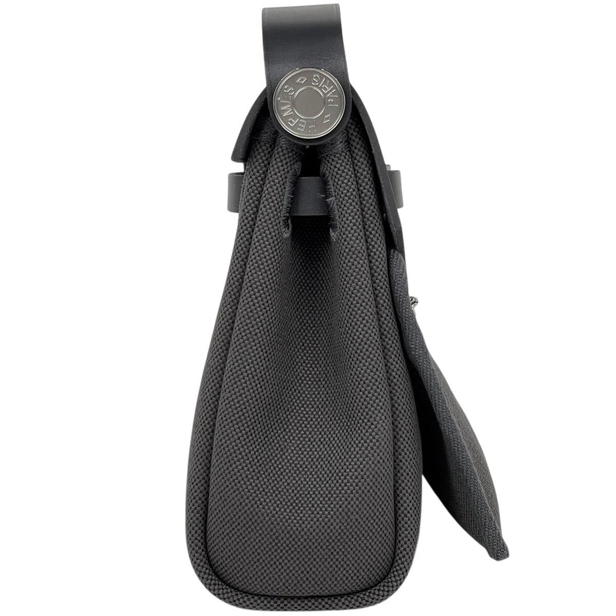Hermes Herbag Zip 20 Toile Hunter Shoulder Bag Canvas Gray — view 2