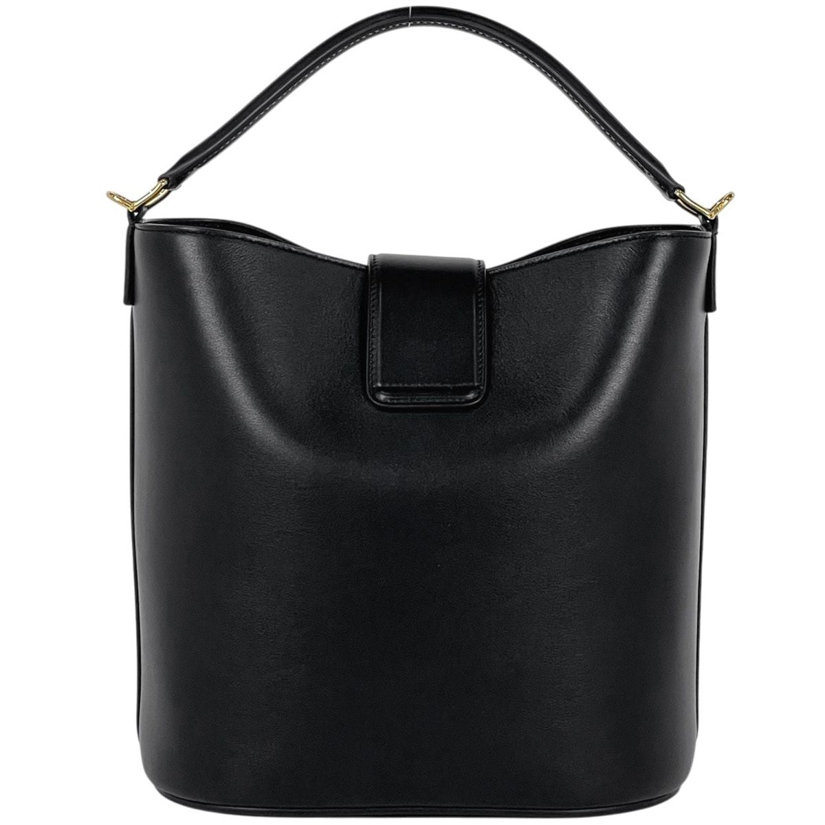 Celine Bucket Louis e 2-Way Triomphe Handbag Leather Black — view 3