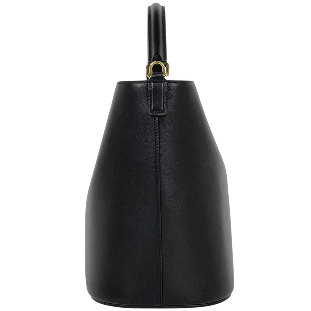 Celine Bucket Louis e 2-Way Triomphe Handbag Leather Black — view 2