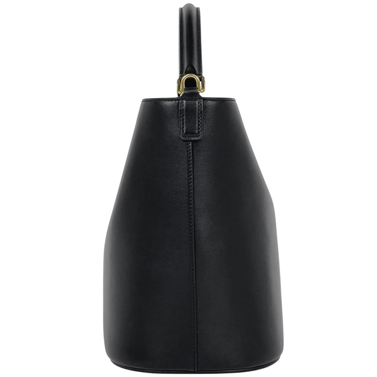 Celine Bucket Louis e 2-Way Triomphe Handbag Leather Black — view 2