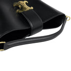 Celine Bucket Louis e 2-Way Triomphe Handbag Leather Black — view 8