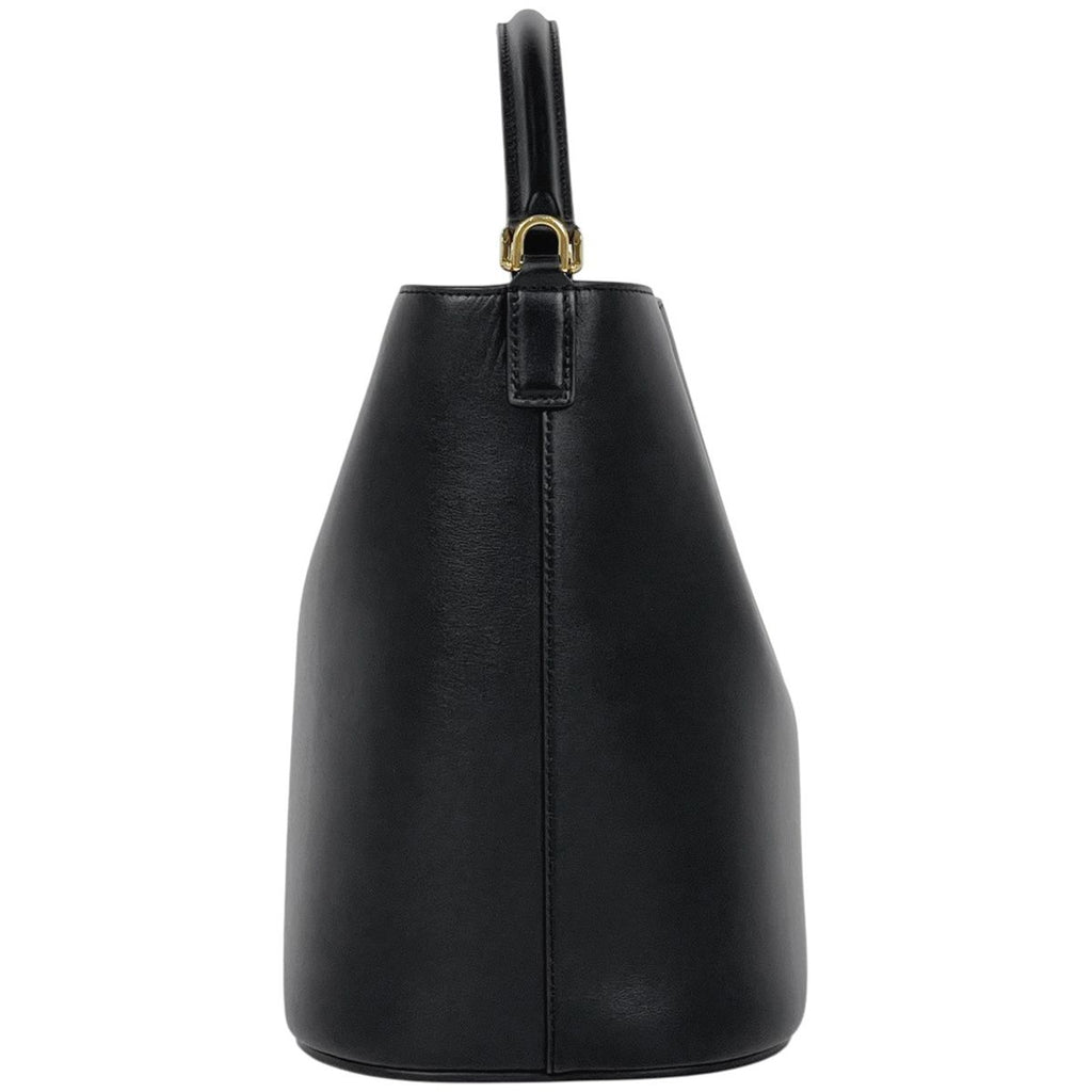 Celine Bucket Louis e 2-Way Triomphe Handbag Leather Black — view 4