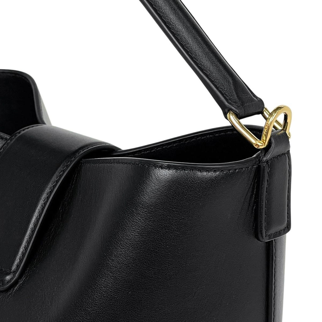Celine Bucket Louis e 2-Way Triomphe Handbag Leather Black — view 7