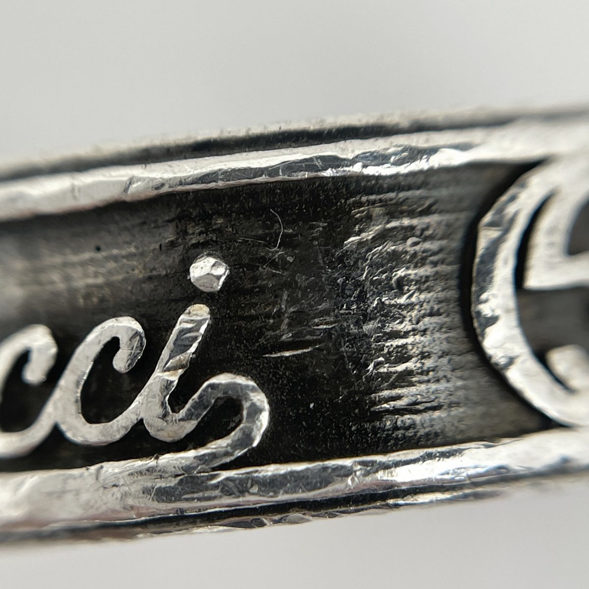 Gucci Interlocking Ring Trademark Silver — view 8