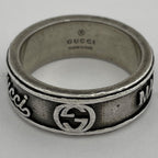 Gucci Interlocking Ring Trademark Silver — view 2