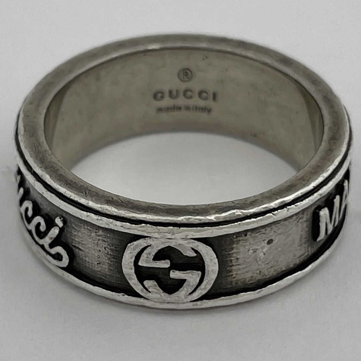 Gucci Interlocking Ring Trademark Silver — view 2