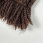Louis Vuitton Echarpe Logo Mania Fringe Scarf Wool Silk Brown — view 3