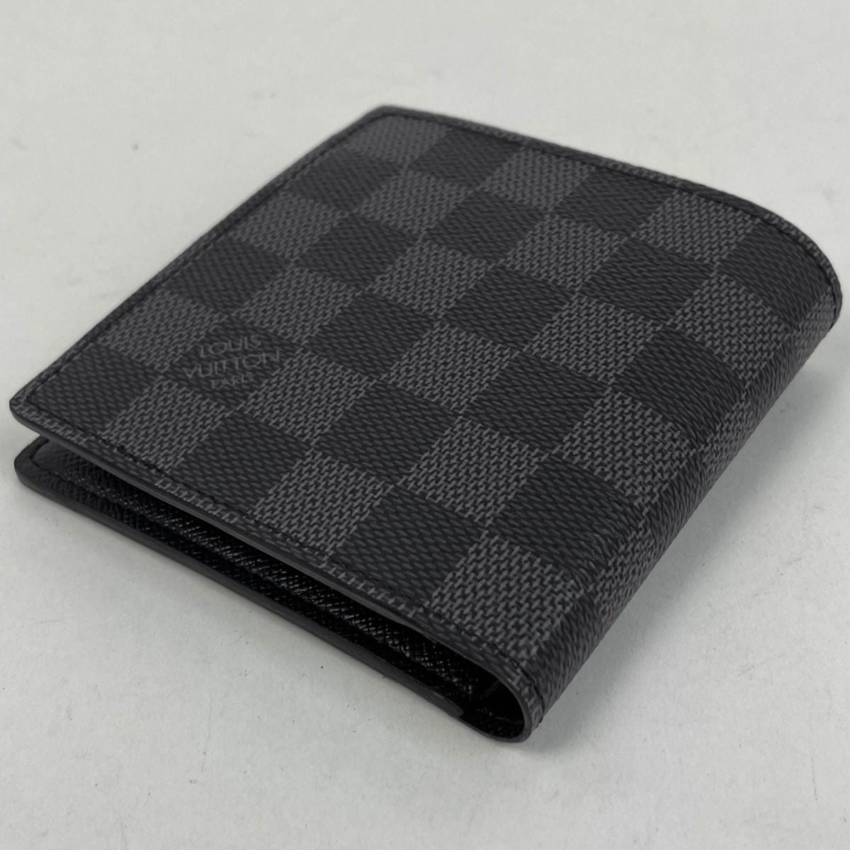 Louis Vuitton Portefeuille Marco Bifold Wallet Damier Graphite Black — view 2