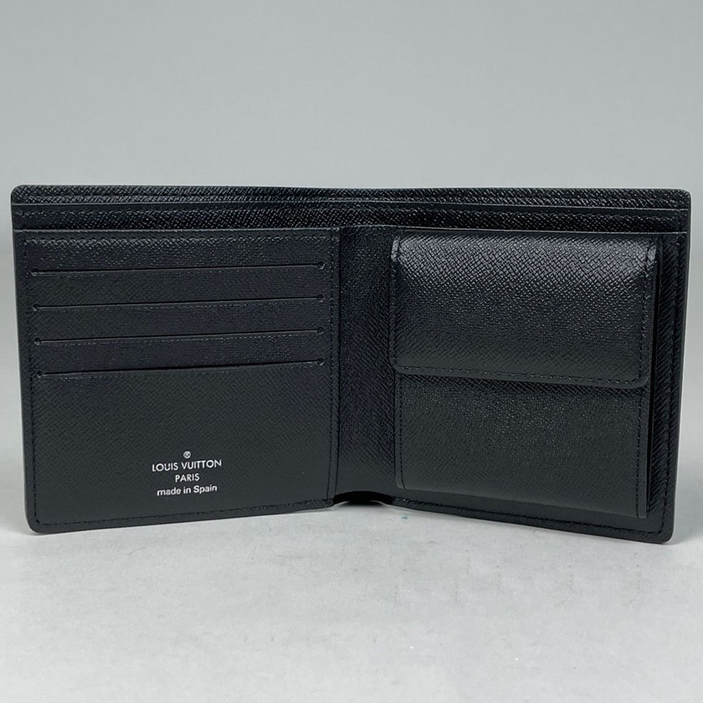 Louis Vuitton Portefeuille Marco Bifold Wallet Damier Graphite Black — view 6