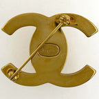 Chanel CC Logo Brooch Gold Plated — view 2