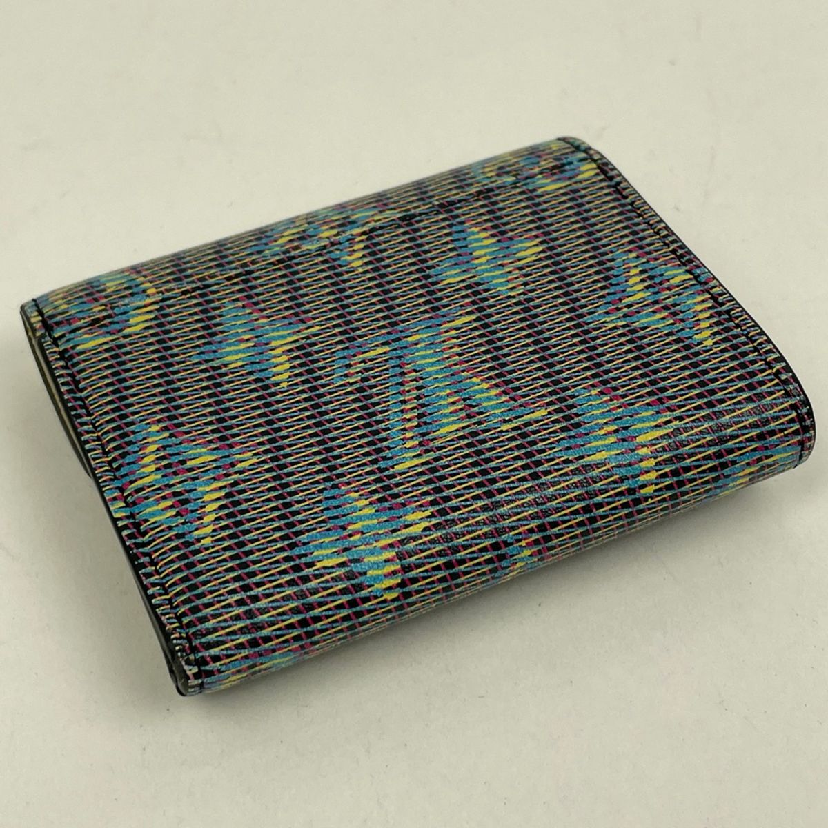 Louis Vuitton Portefeuille Zoe Monogram LV Pop Trifold Wallet Leather Navy — view 2