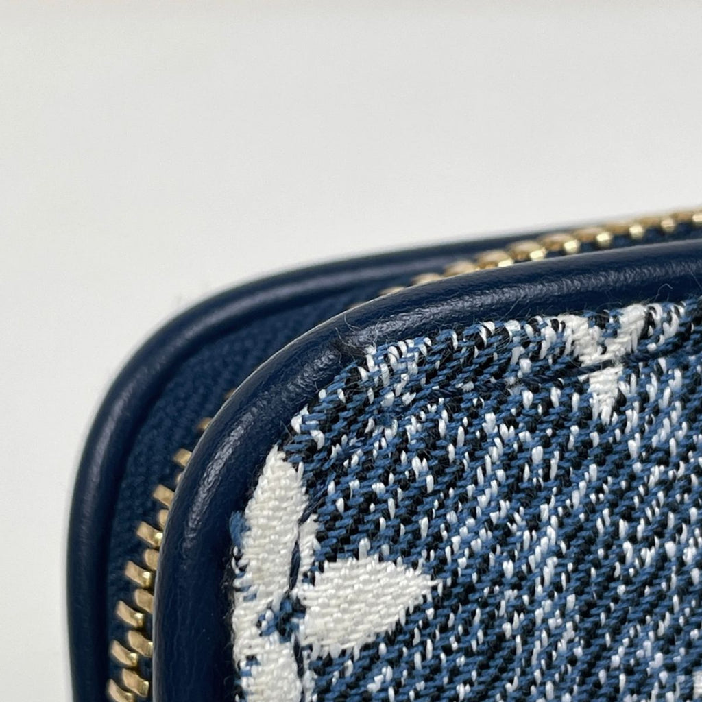 Louis Vuitton Zippy Wallet Monogram Denim Blue — view 5