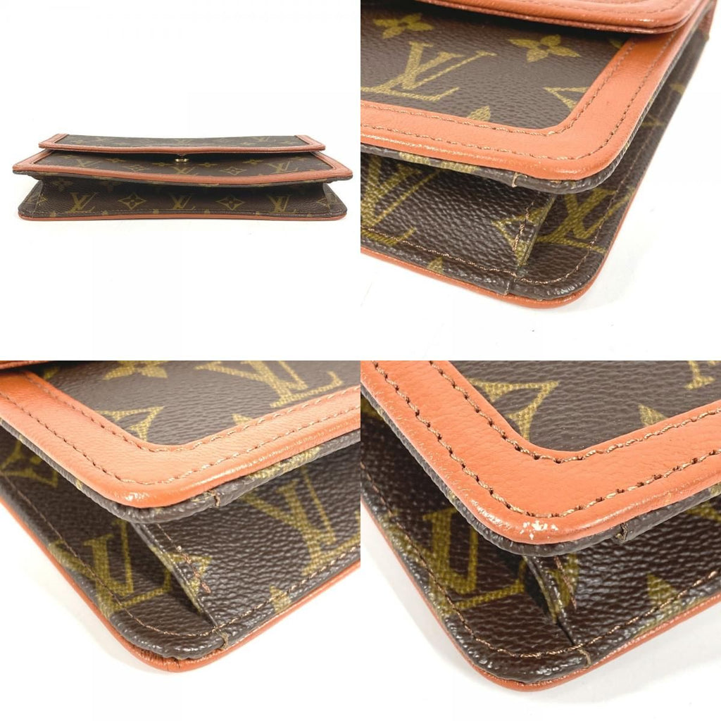 Louis Vuitton Clutch Pochette Dam PM Monogram Canvas Brown — view 8