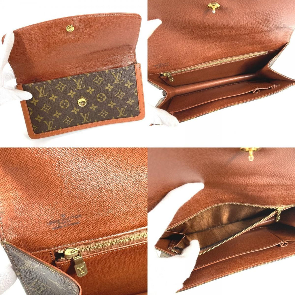 Louis Vuitton Clutch Pochette Dam PM Monogram Canvas Brown — view 9