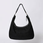 Gucci Hobo Handbag Canvas Sherry Line Black — view 2