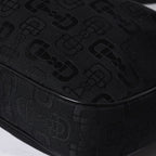 Gucci Hobo Handbag Canvas Sherry Line Black — view 8