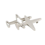 Chanel Brooch CC Logo Airplane Motif Rhinestone — view 2