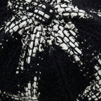 Chanel Cap CC Logo Tweed Cotton M Hat Black — view 6